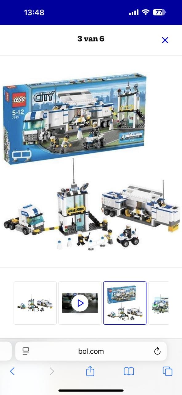 Lego city politievrachtwagen