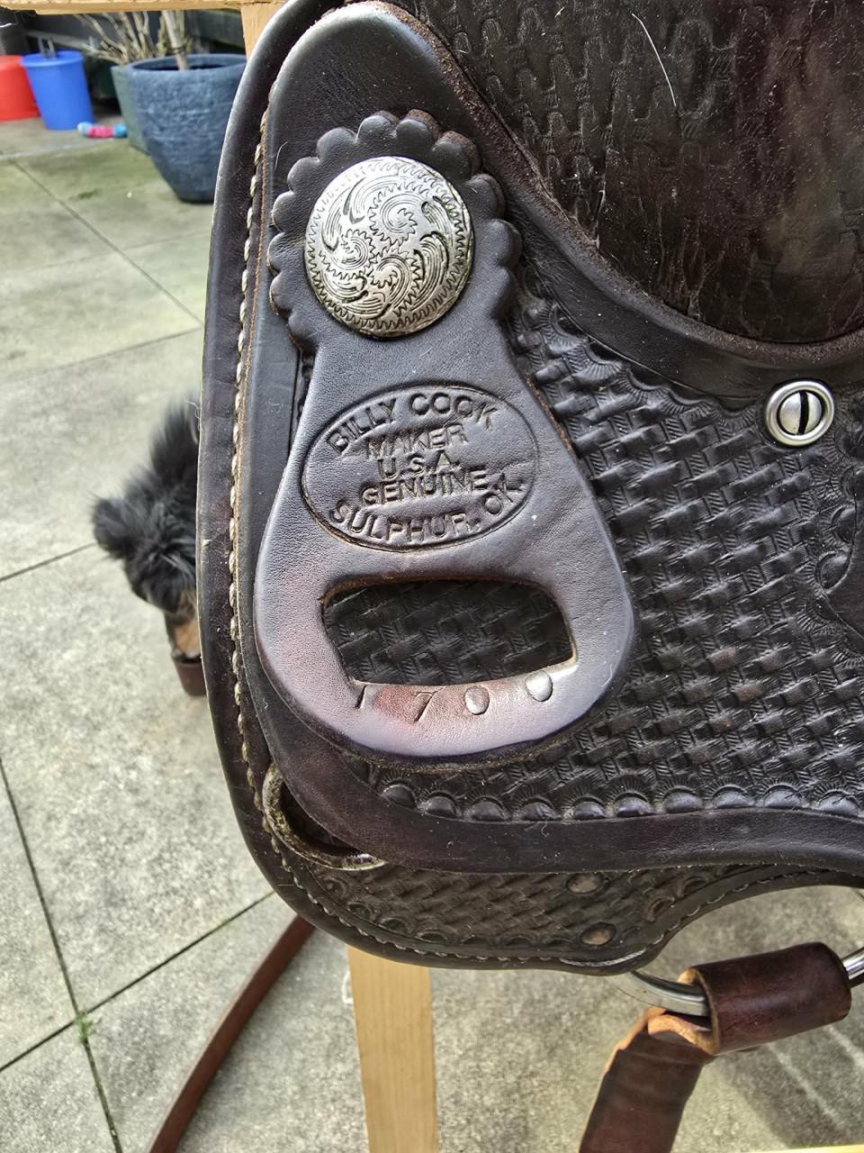 Billy Cook westernzadel (origineel maker Sulphur OK)