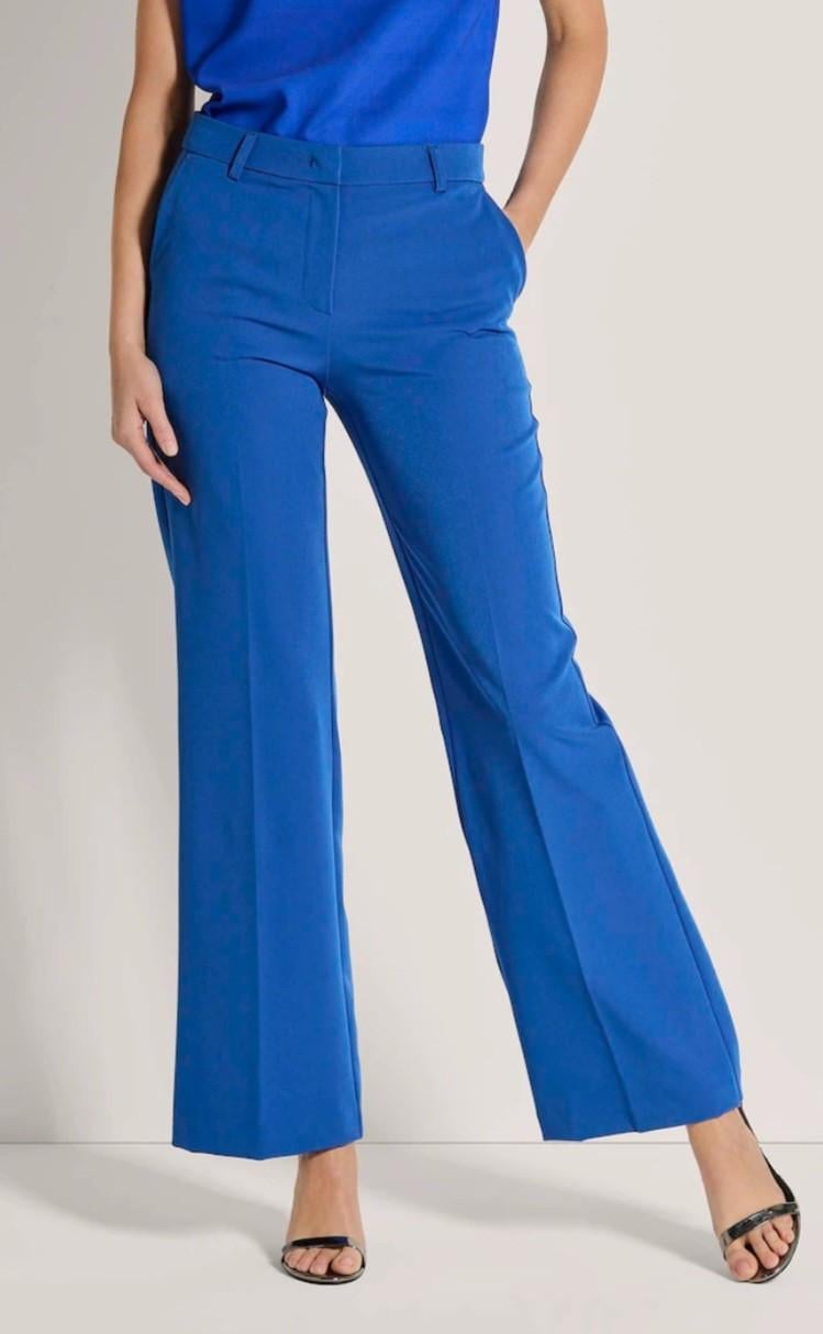Nieuw ! Kobalt blauwe broek met wijde pijpen Mt 34 / 36