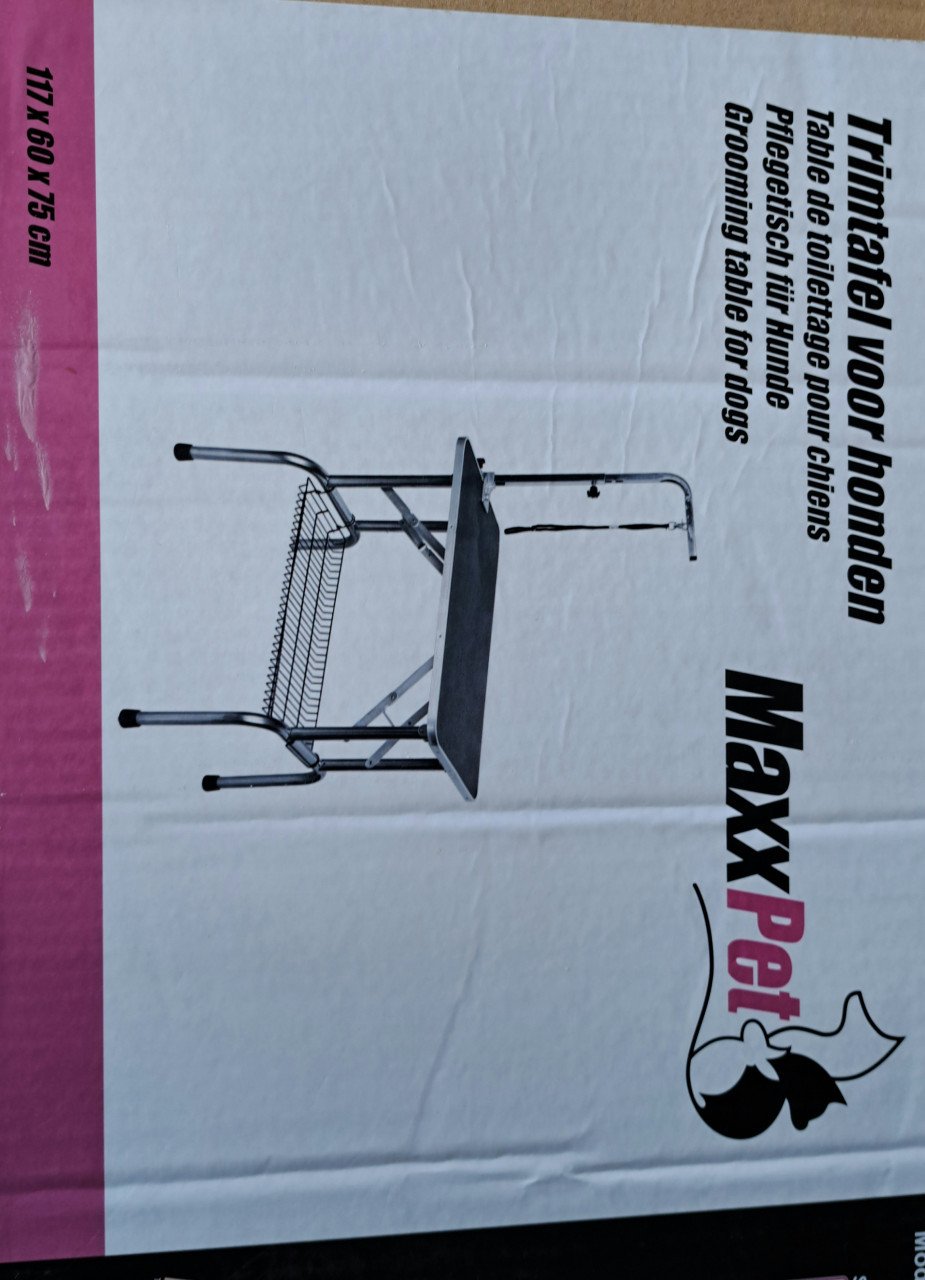 Nieuwe trimtafel