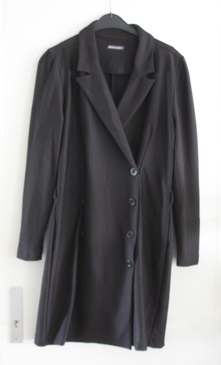 Zwarte blazer lang maat l