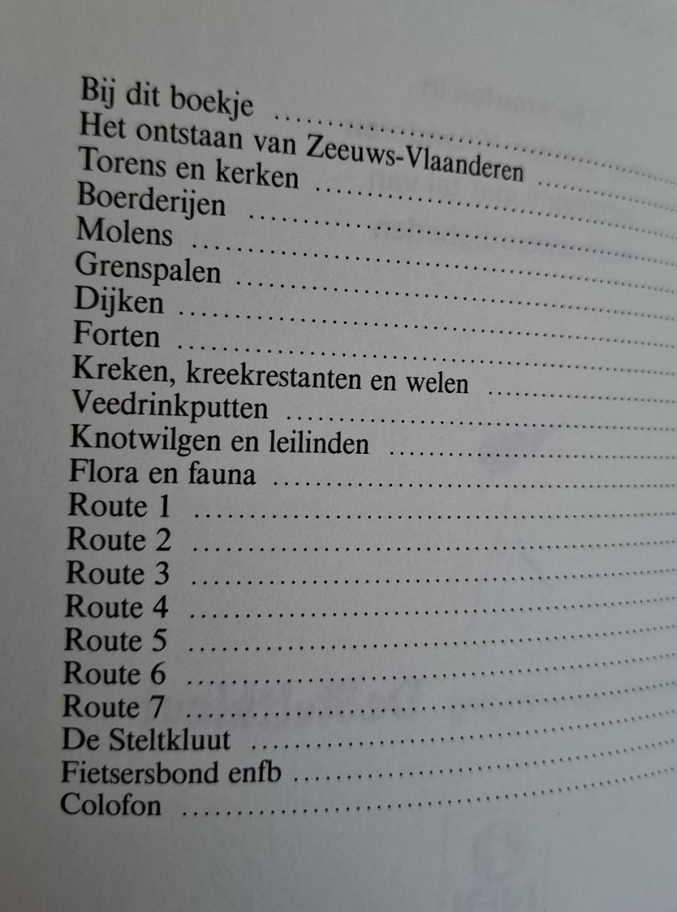 Fietsen in Oost-Zeeuws-Vlaanderen, 7 fietsroutes, met kaart