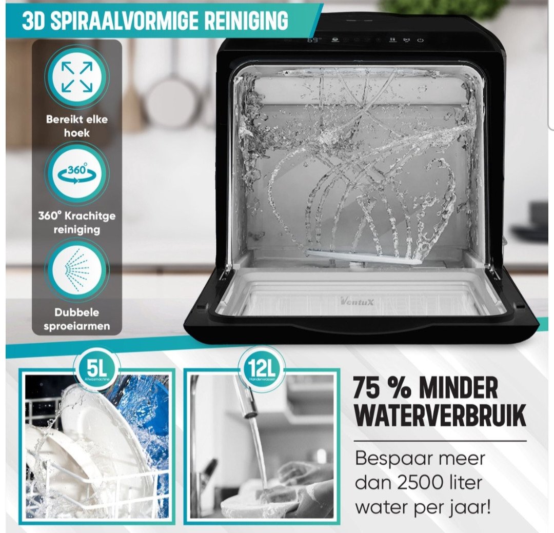 Ventux compacte vaatwasser