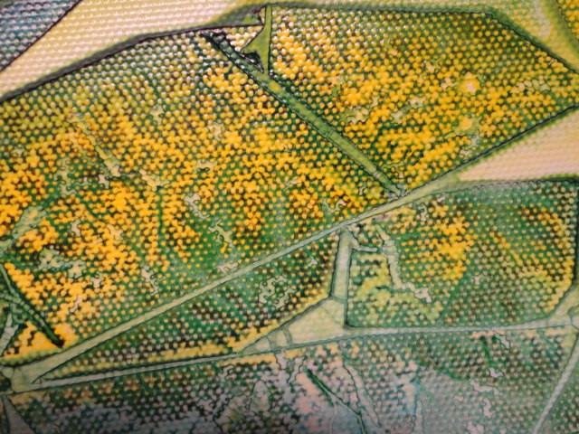 " Leaf " Prachtig Acrylschilderij