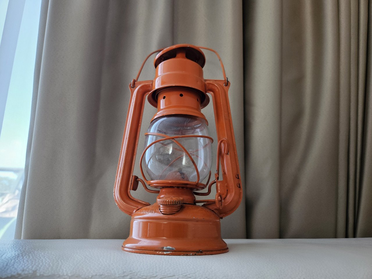 Vintage Meva stormlantaarn – gemaakt in Tsjechoslowakije