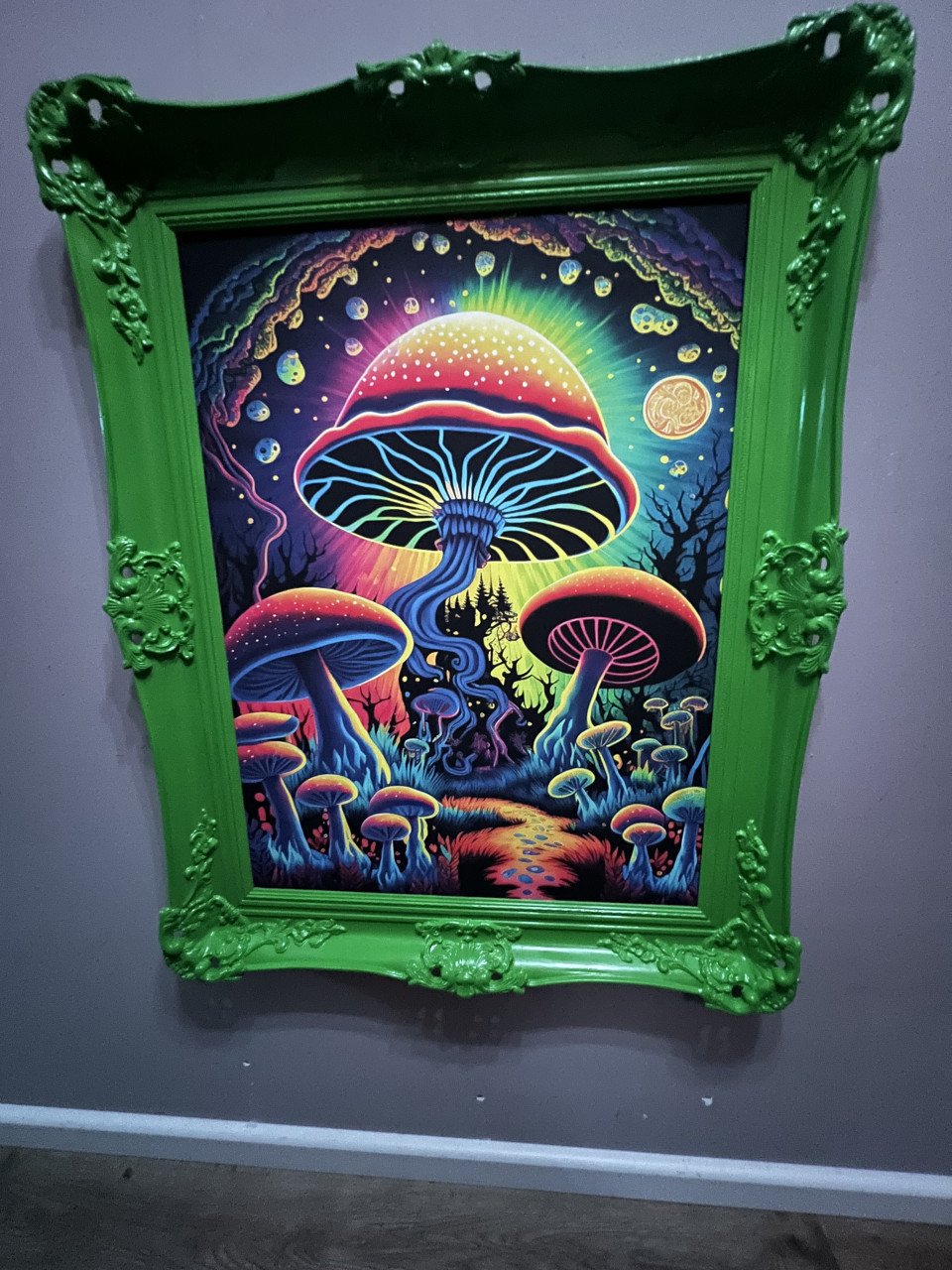 Mushroom artwork 100x60cm