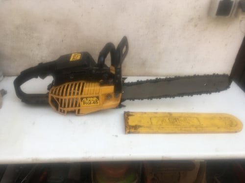 Motorzaag/ kettingzaag alpina prof 45 zaagblad 40 cm goede zaagketting