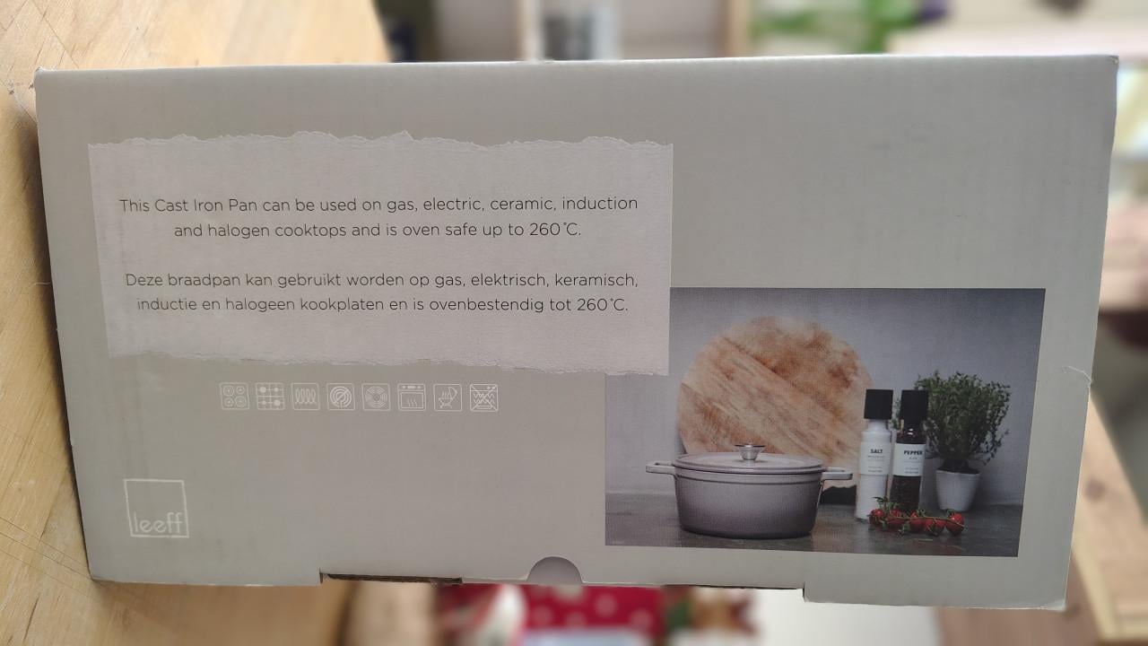 NIEUWE Gietijzeren braadpan 24 cm van LEEFF