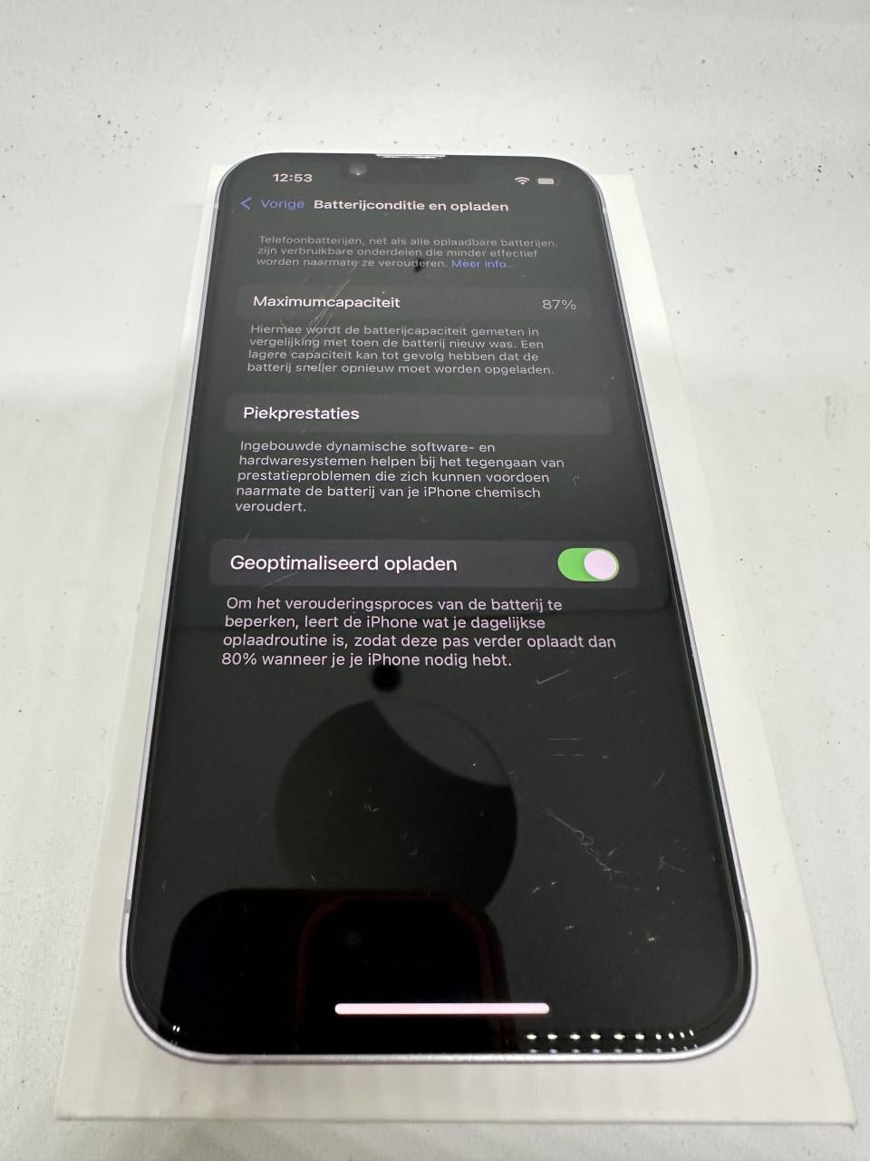 IPhone 14 Purple  256GB  87% 🔋