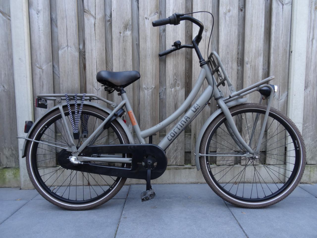 🚲 Cortina U4 Transport Meisjesfiets – 24 inch | Grey Matt