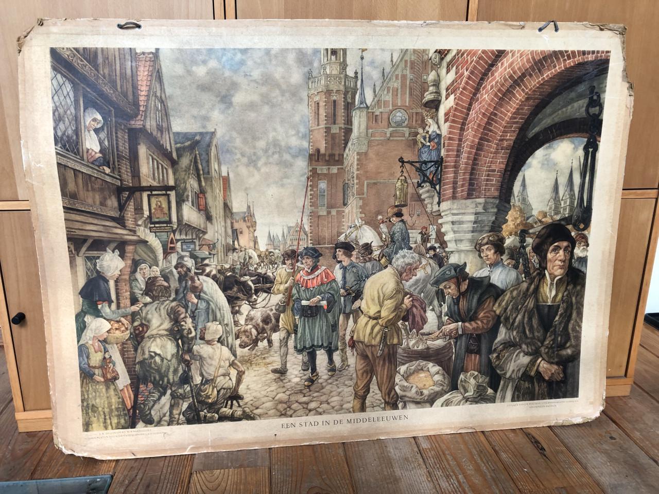 Diverse oude wandplaten / schoolplaten 10 euro p.s.