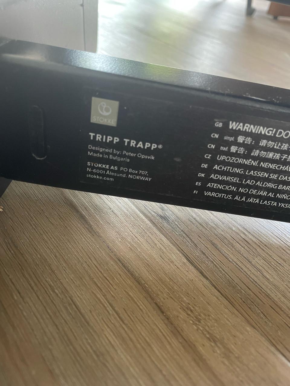Stokke Tripp Trapp zwart met kussenset