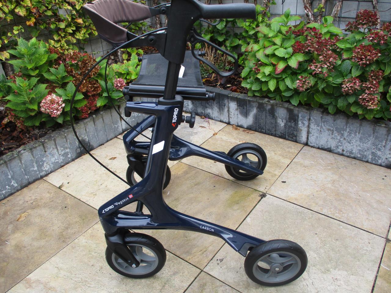 Zgan Topro Pegasus opvouwbare lichtgewicht rollator van carbon