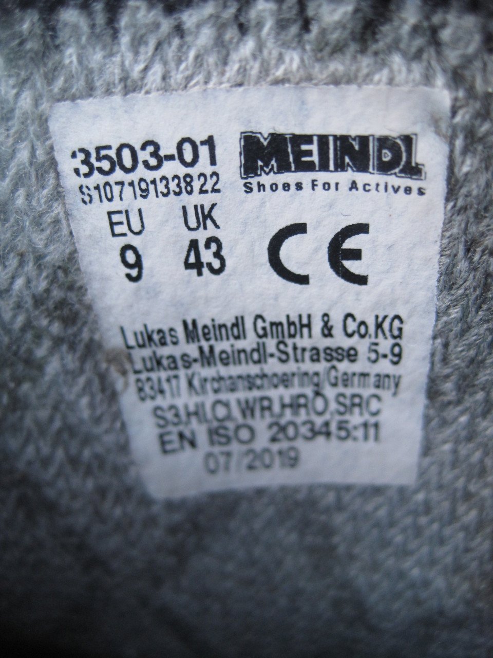 Meindl schoenen maat 43