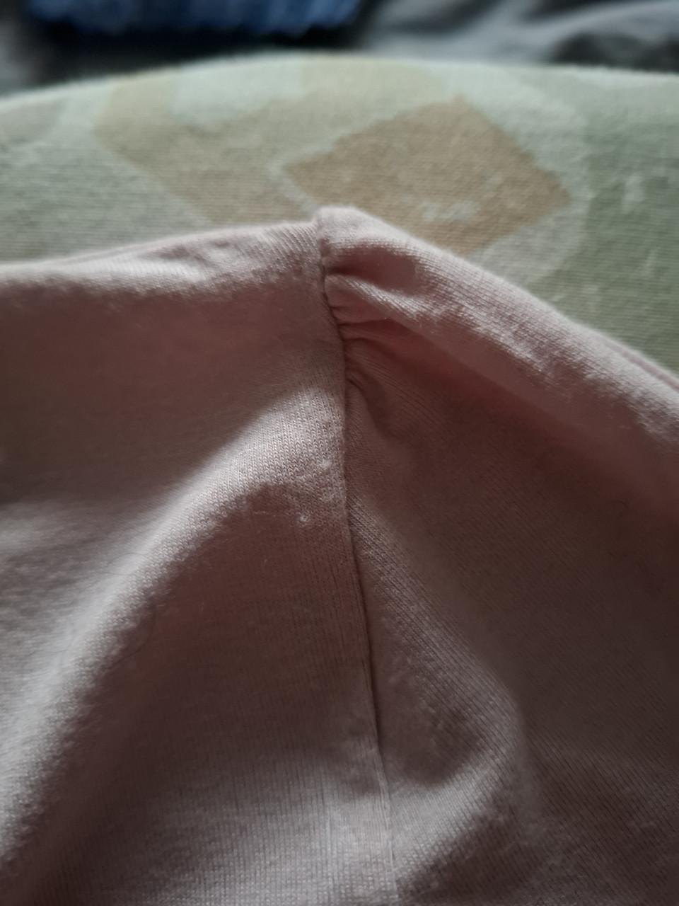 Yessica V-hals longsleeve poederroze. Maat XL