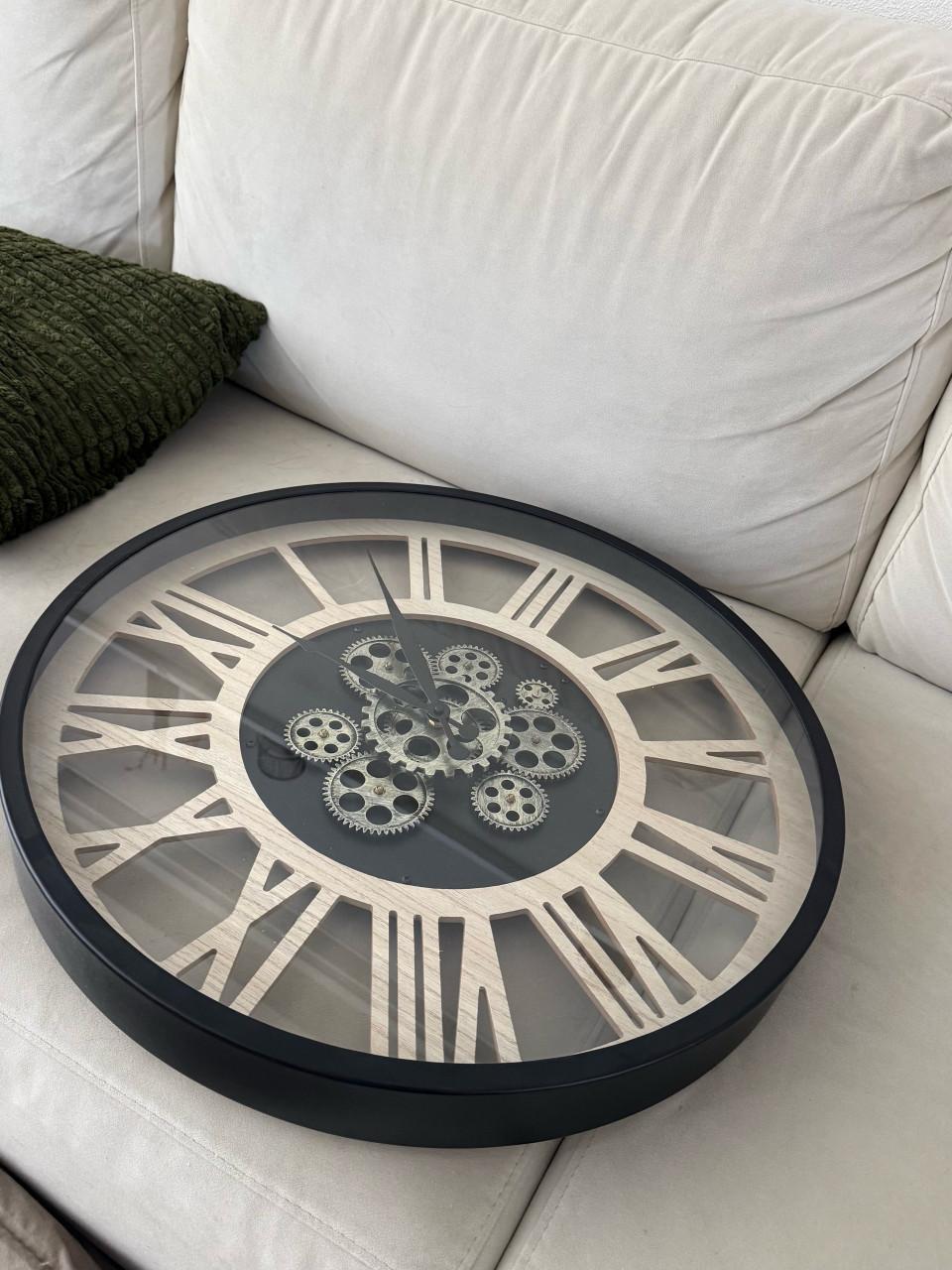 Industriele wandklok “Roman Vintage Metal”