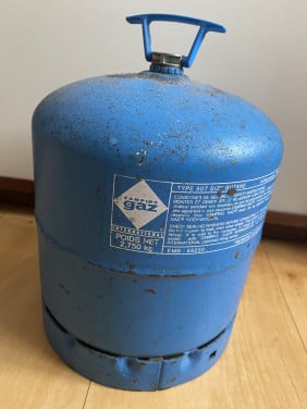Gasfles met gas