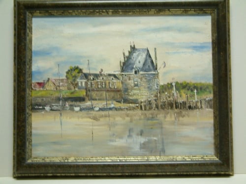 Water en wind  schilderijen olie verf  Jac Caljouw  Arnemuiden