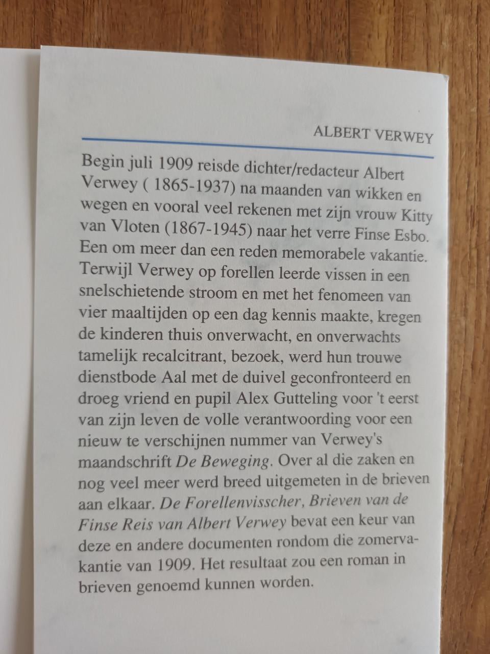 De Forellenvisscher, Zeeuwse Slibreeks nr.56 Albert Verwey