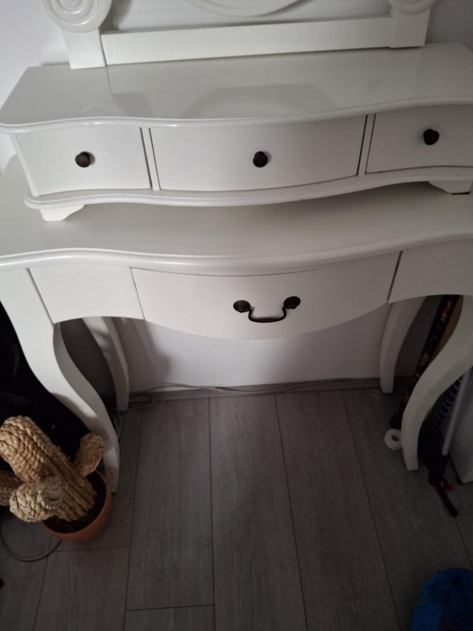 Kaptafel met spiegel