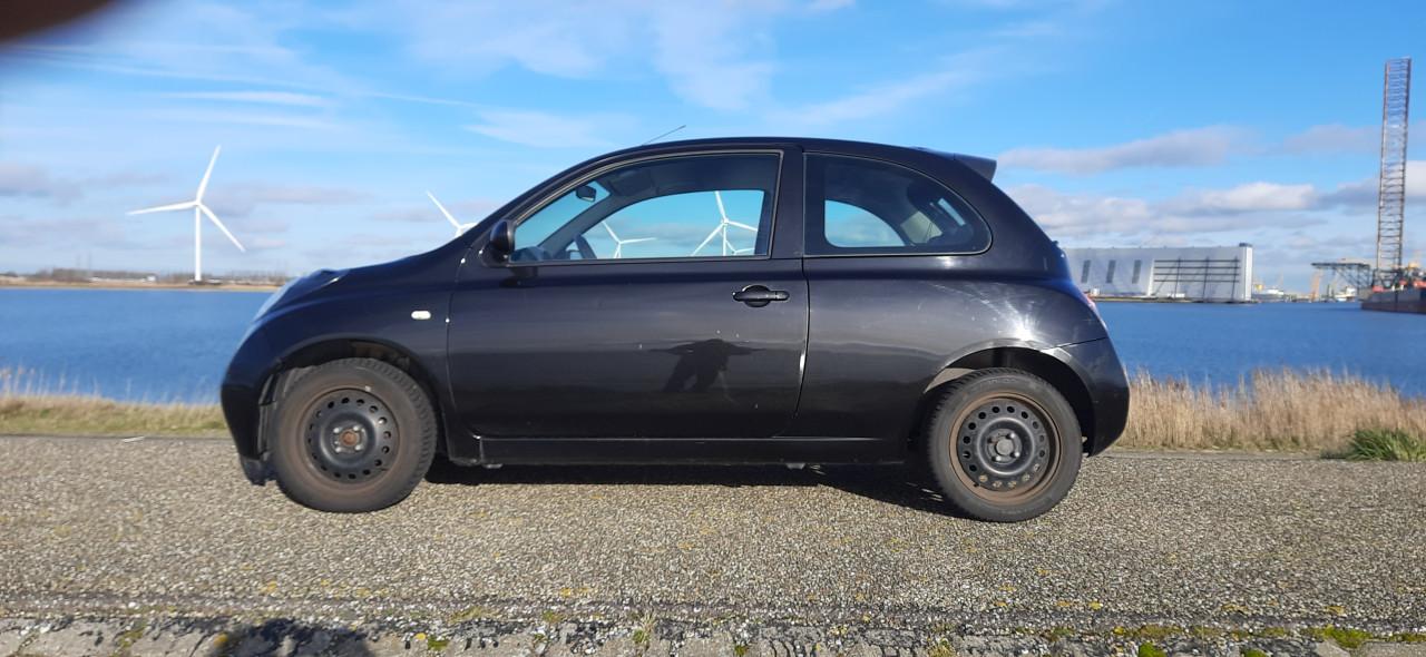 Nissan Micra 1.2 80PK Apk 2027 Airco,Stuurbr,CV,Ond Boekje Zwart metallic