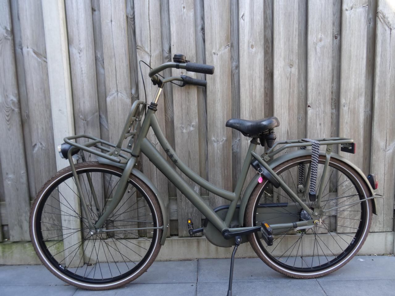 🚲 Cortina U4 Transport Meisjesfiets – 26 inch – Stone Bridge Matt