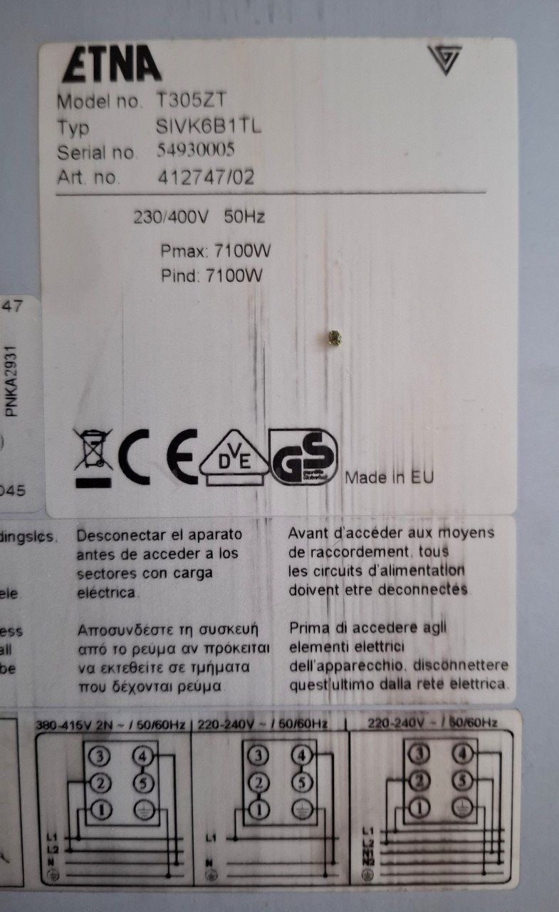 Te koop: Etna Inductiekookplaat met 4 kookzones.