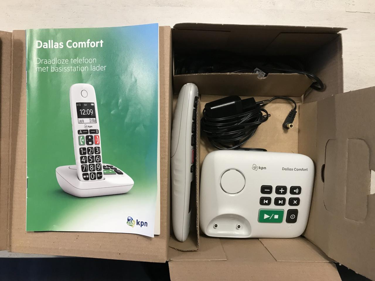 Draadloze telefoon met oplader Dallas comfort
