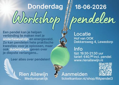 Workshop pendelen, 18 juni 2026