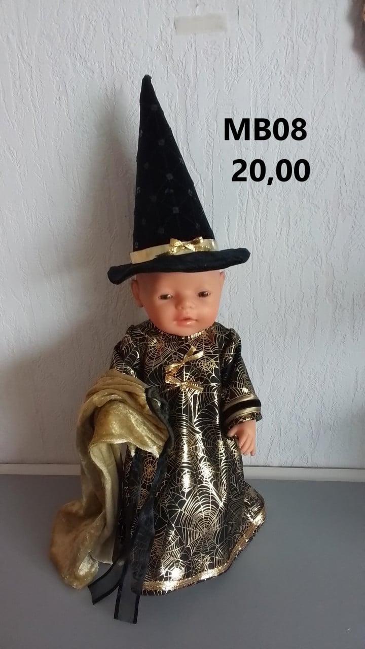 Leuke poppenkleertjes baby born. Halloween set. Opbrengst KiKa.