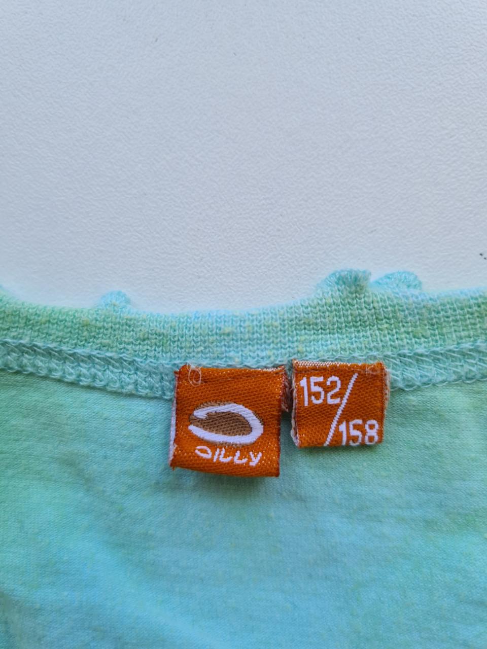 With Jilly" licht groen Vlinder T-Shirt Maat 152.