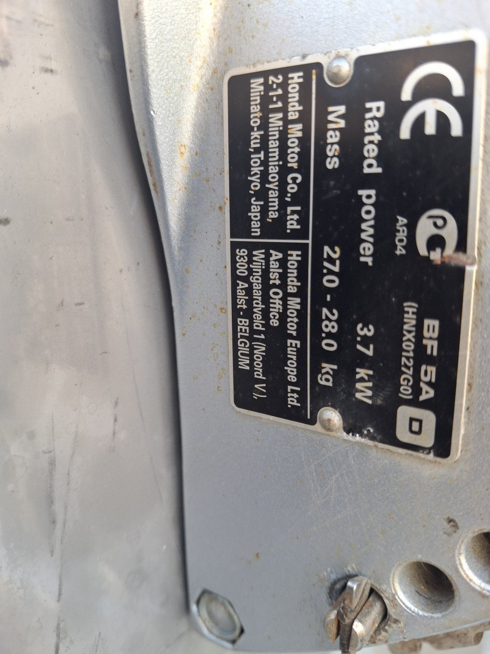 6 pk Honda korstaart buitenboordmotor TOPSTAAT