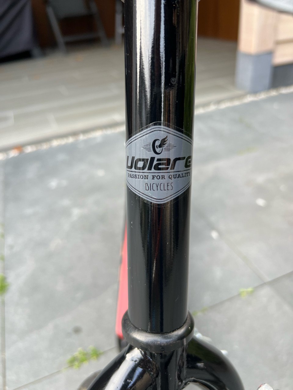Volare Step 16 inch - Jongens/Meisjes - Zwart/Rood