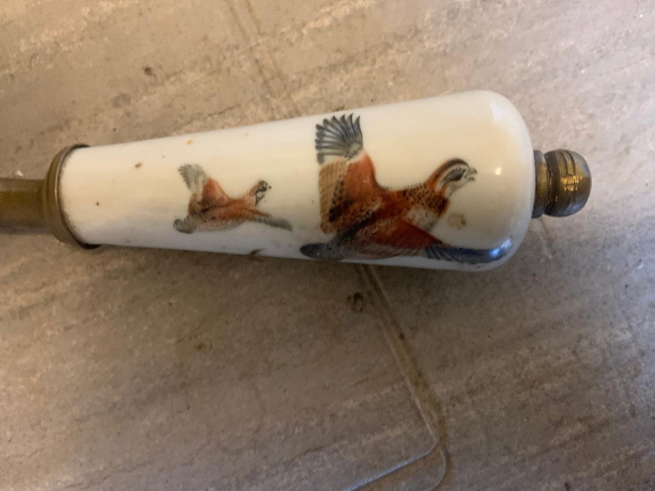 Te koop; antieke deurkruk vintage kastdeur kruk
