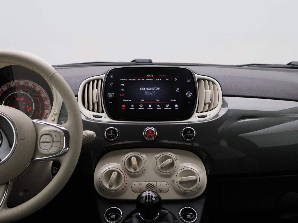 Fiat 500 1.0 hybrid lounge | airco | lmv | parkeer sensoren | dab | bluetoo