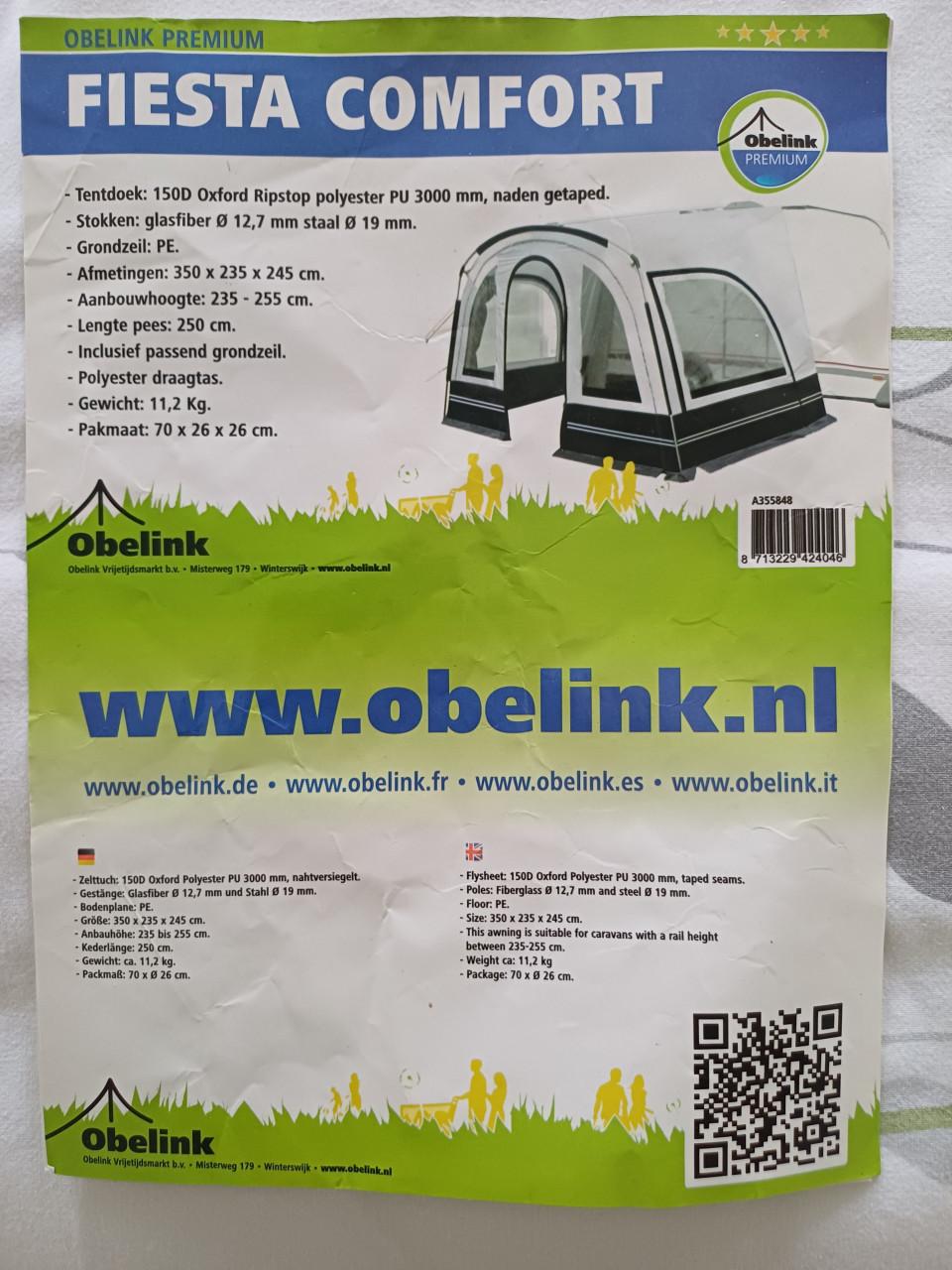 Voortent 350 l 235 h 255 diep