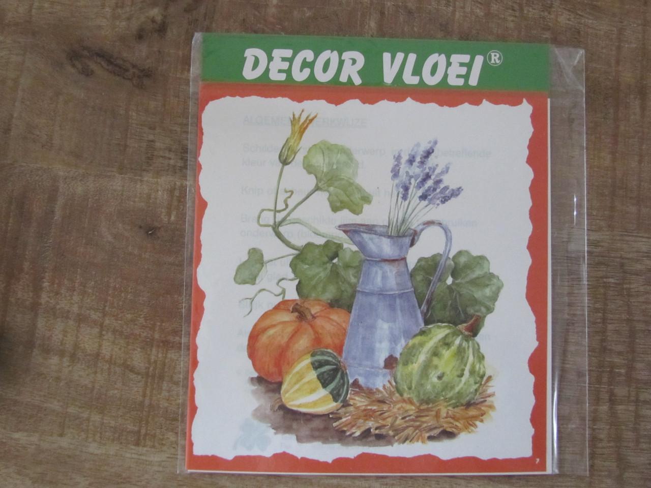 7 stuks Decor Vloei