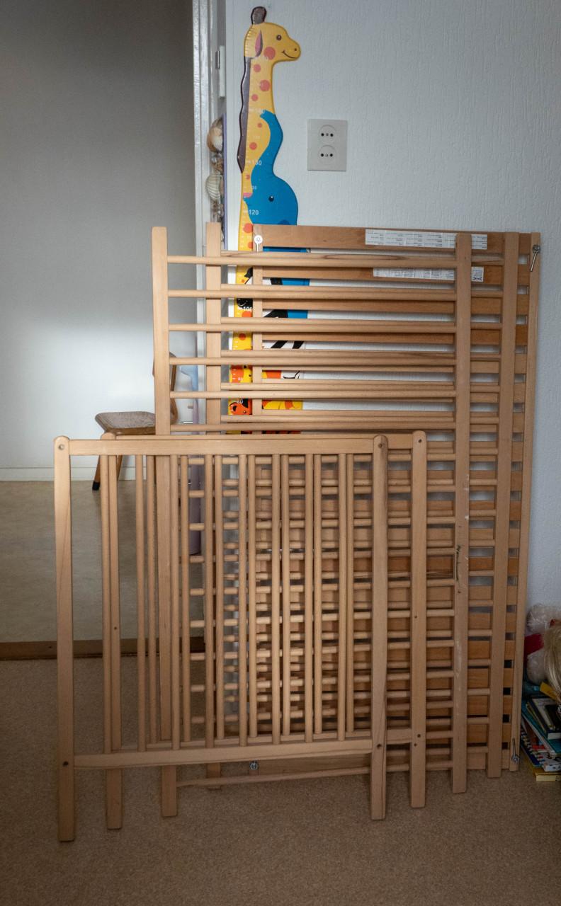 Kinderledikant Ikea blank beuken