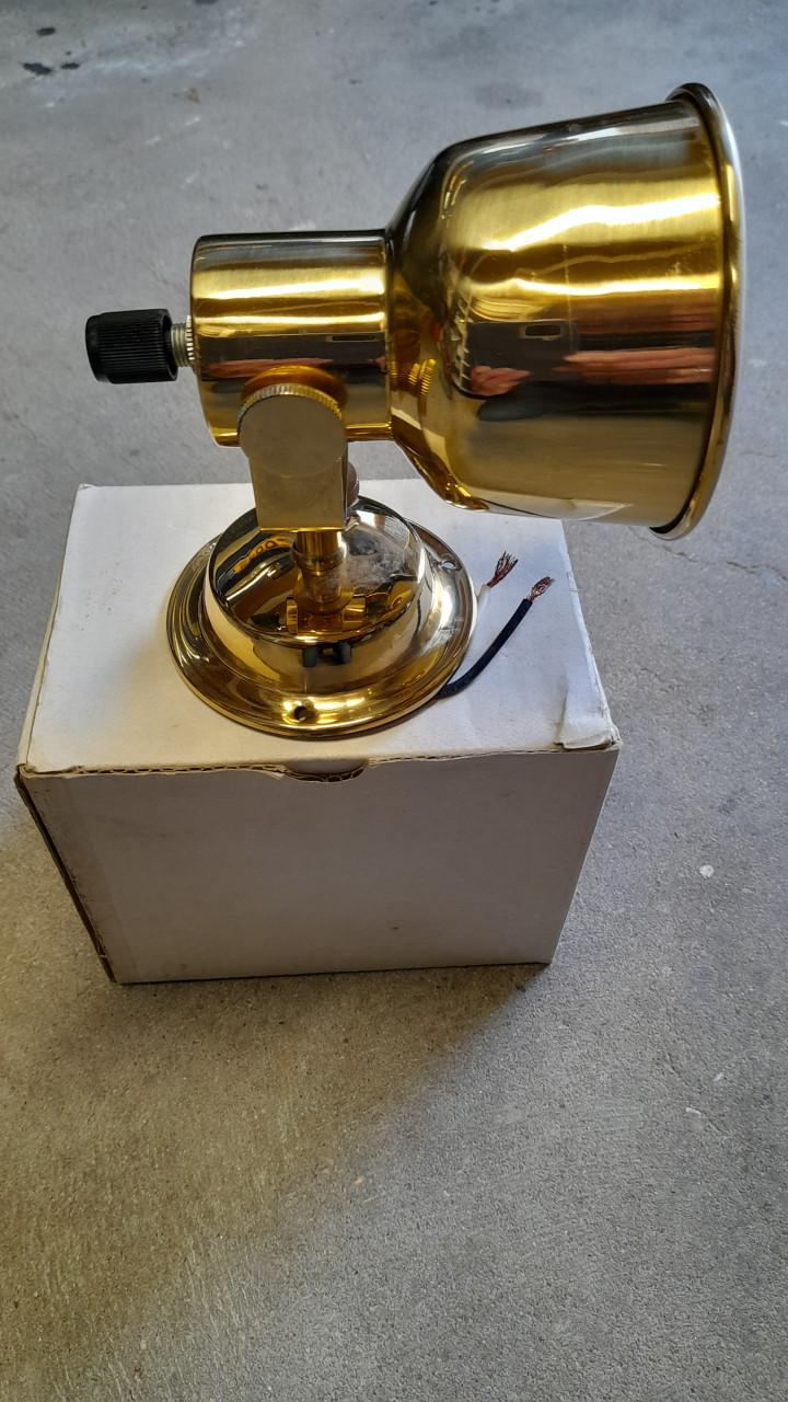 Leeslampje 12 volt messing