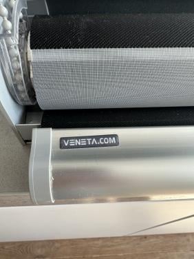 Veneta Duo Rolgordijn Zwart/Grijs -2x