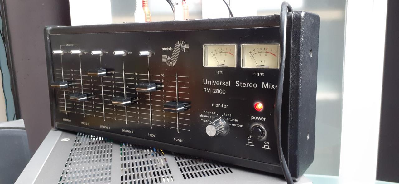Stereo vintage mixer 6 kanaal roelofs RM-2800