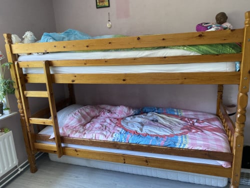 Stapelbed hout