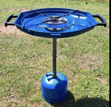 Skottelbraai CADAC, met gasfles