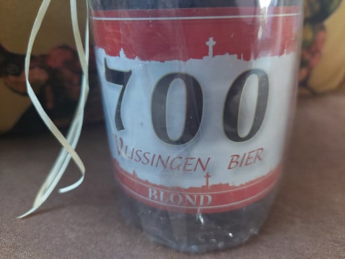Bierfles blond bier souvenier 700 jr. Vlissingen