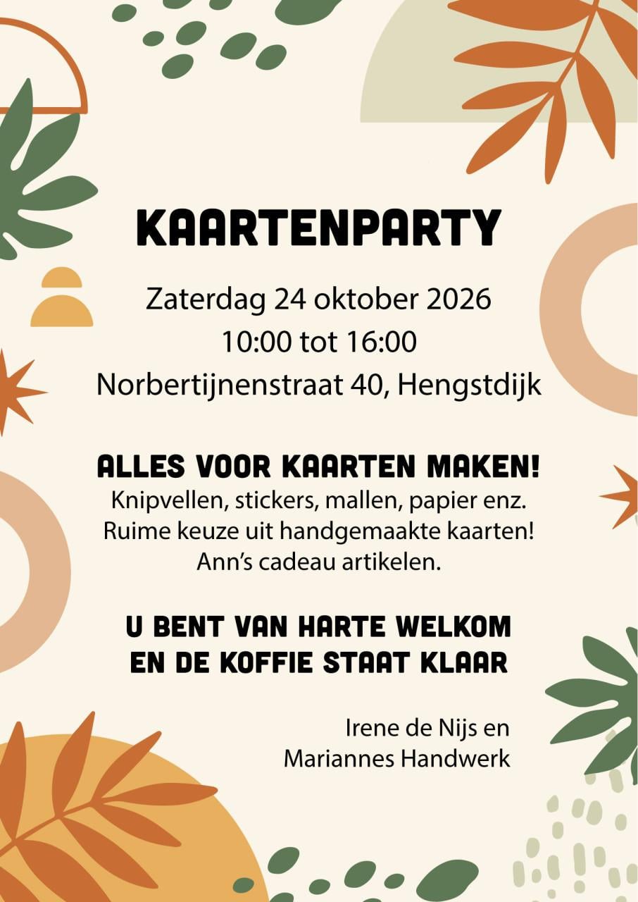 Kaartenparty - alles voor kaarten maken
