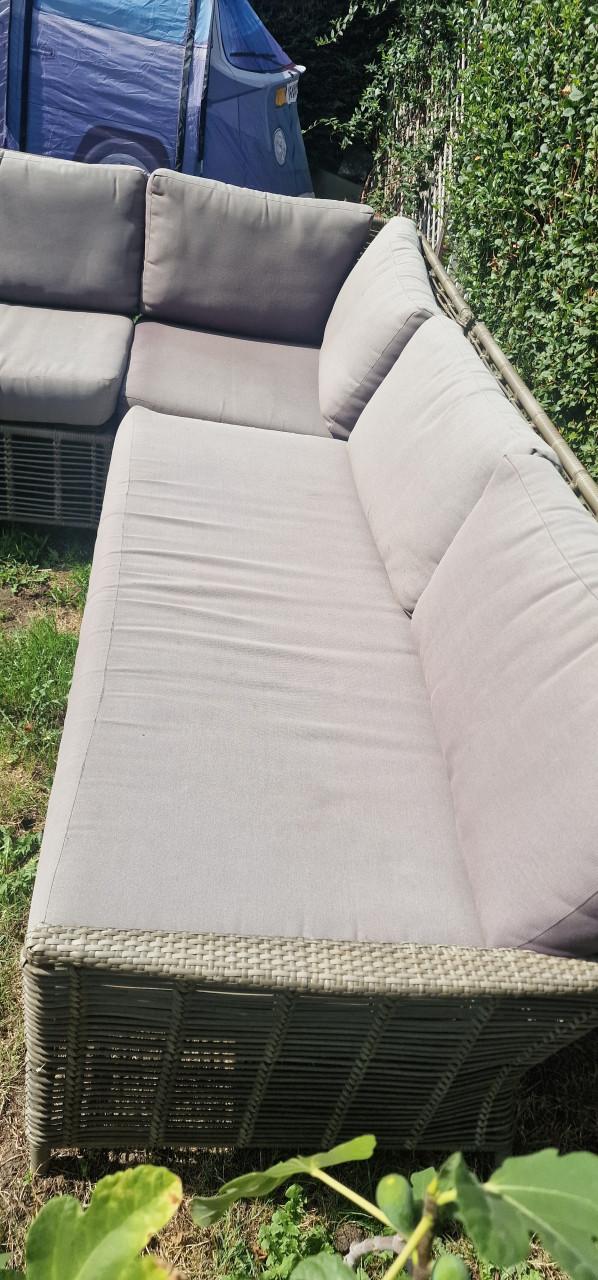 Buiten hoekbank tuinset