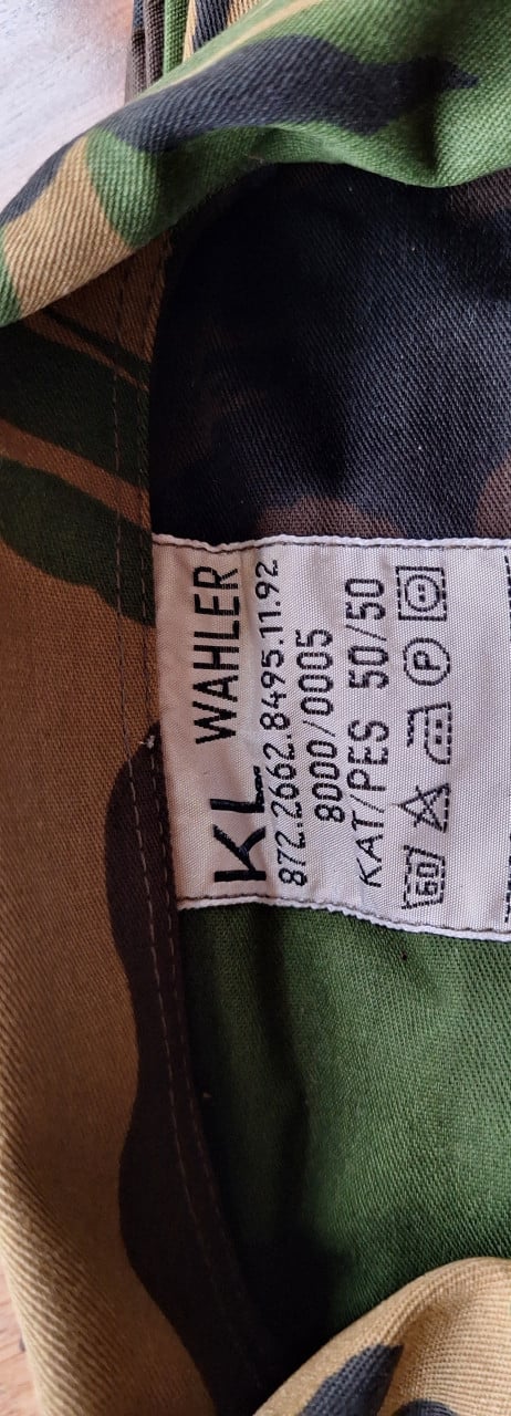Camouflage Jas Wahler maat M/L Heren jagerskleding