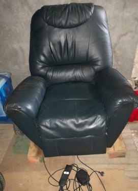 Relaxstoel met afstandsbediening kleur donker grijs