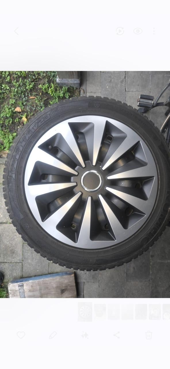 Winterbanden met stalen velgen