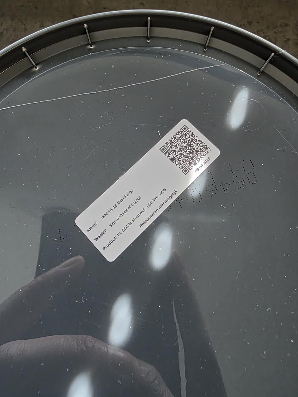 Beige muurverf meng flexa